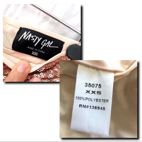 Nasty Gal Dream Sequence Sequin Rose Gold Peplums - Picture 8 of 8